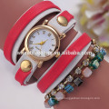 Top sale leather bracelet lady vogue watch